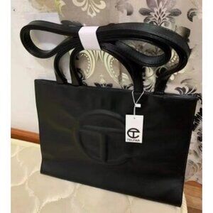 Telfar Medium Black Shopping Bag